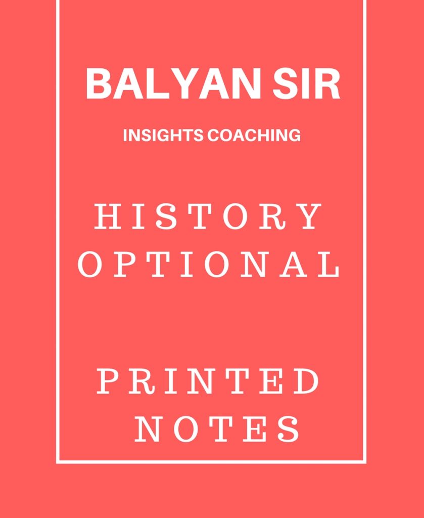 History Optional Balyan Sir Printed Notes English Medium My Notes History Optional Balyan Sir Printed Notes English Medium My Notes