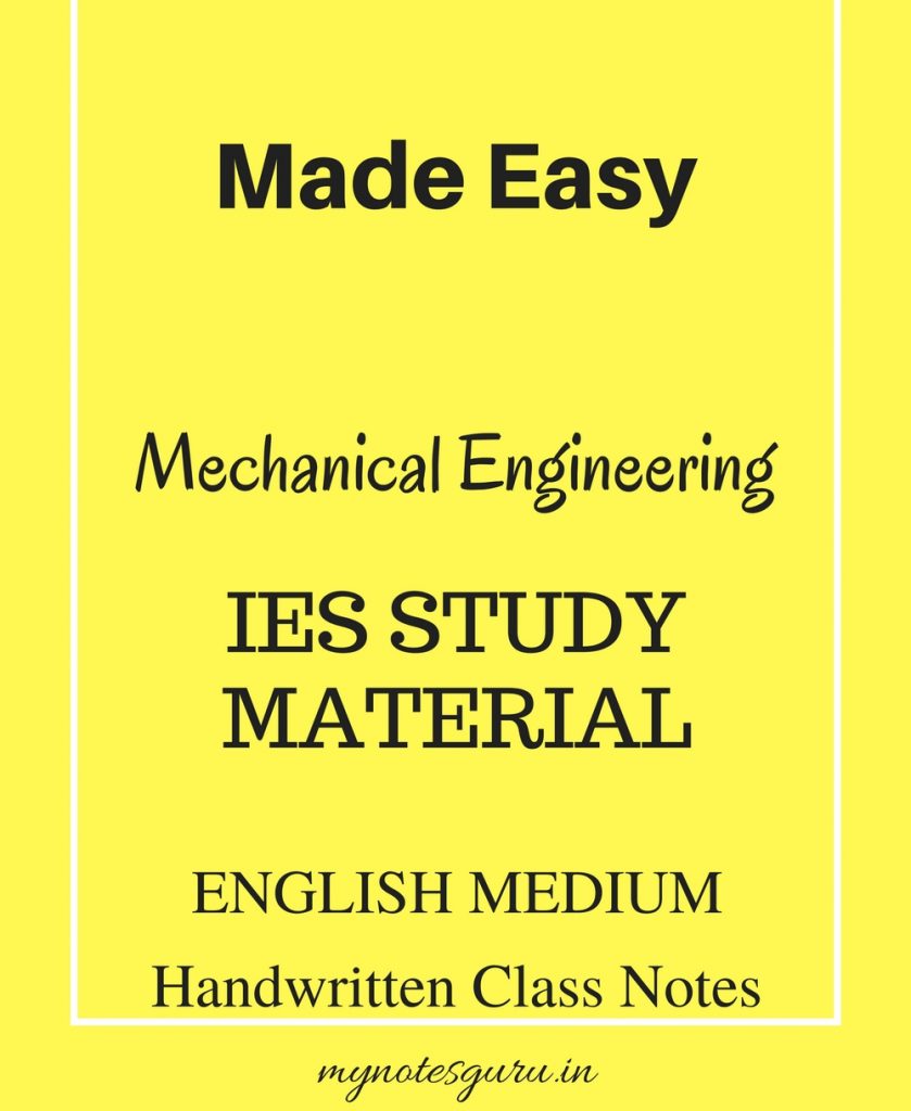 Made Easy - Mechanical Engineering - IES Study Material - English ...